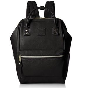 Black bucket backpack